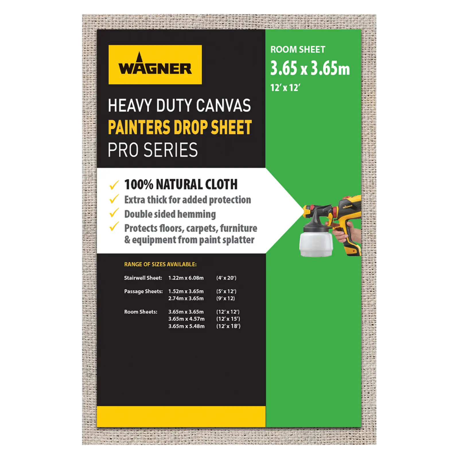 2488361 12 x 12 Canvas Drop Sheet Product Shot