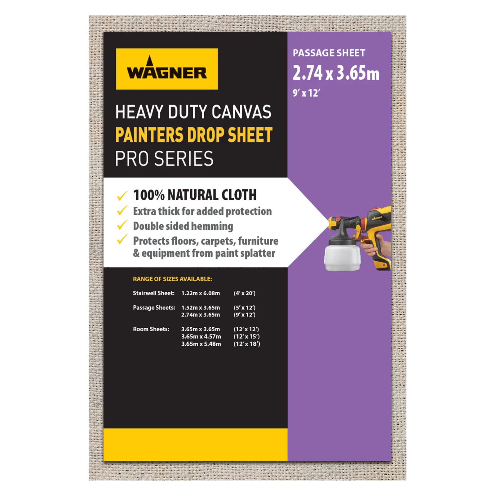 2488364 9 x 12 Canvas Drop Sheet Product Shot