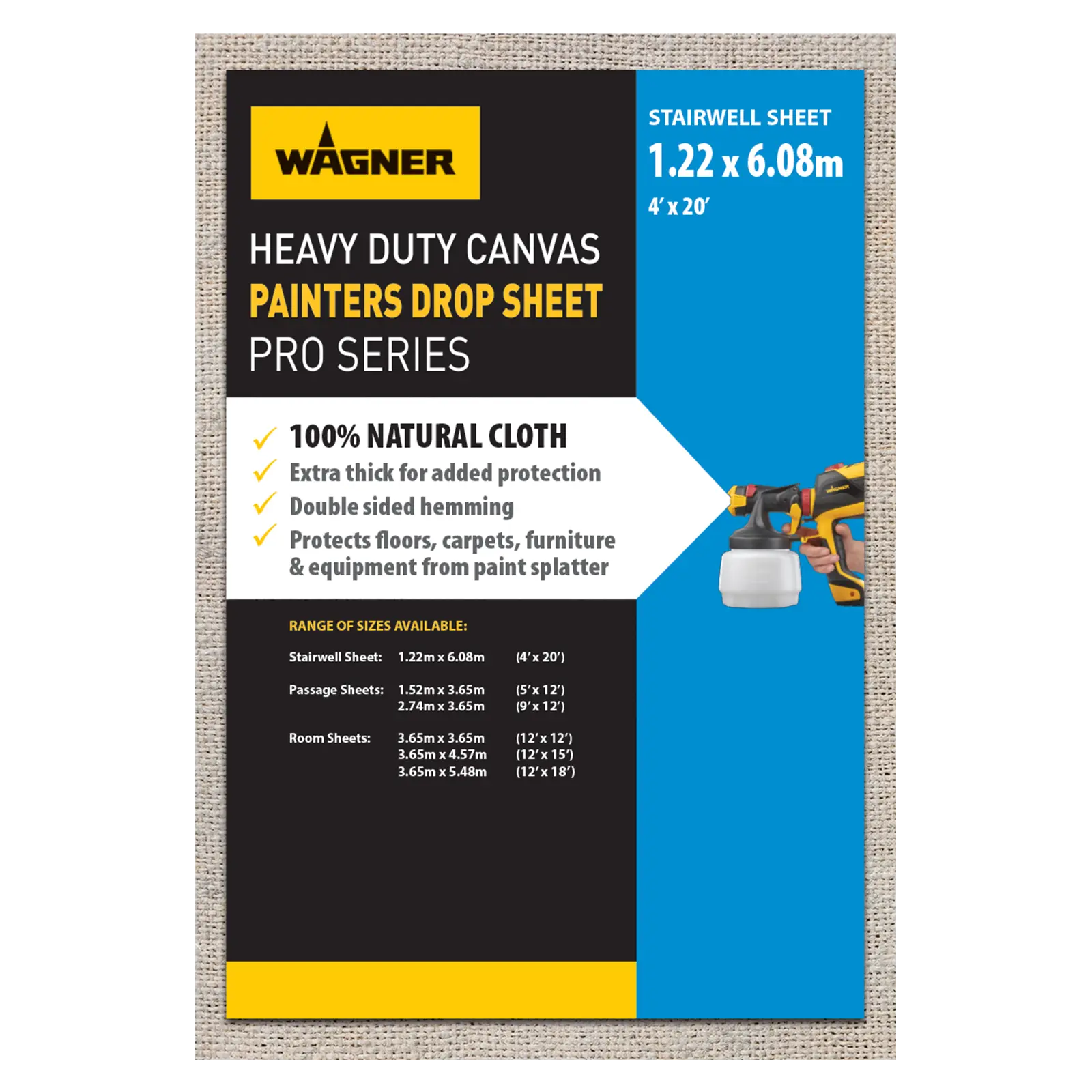 2488366 4 x 20 Canvas Drop Sheet Product Shot