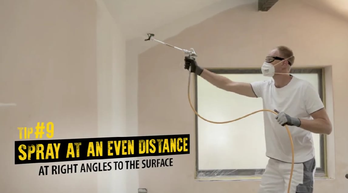 Airless Spraying Tips & Tricks | Spray at an even distance to the surface | WAGNER