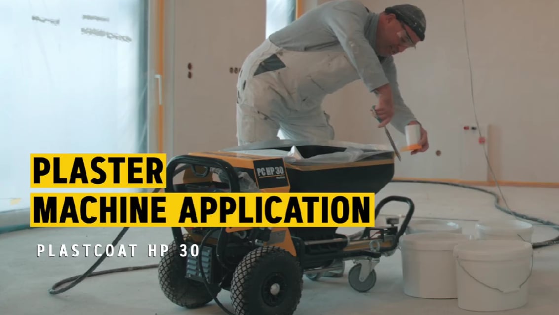 Airless application of Caparol Plaster - no problem with PlastCoat HP 30! | WAGNER