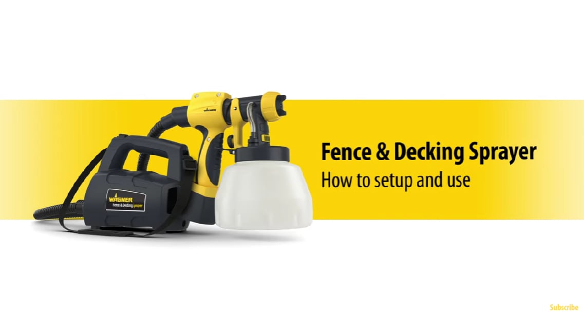 How to use the Wagner Fence & Decking Sprayer with Craig Phillips