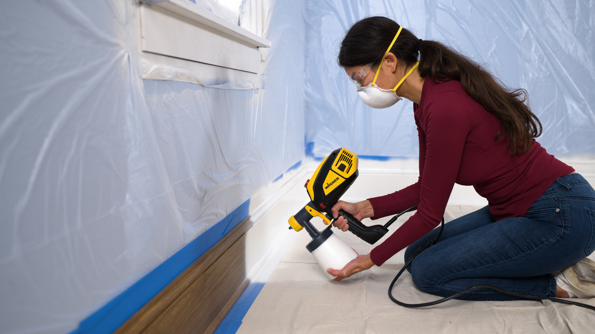 How to paint interior trim with a paint sprayer