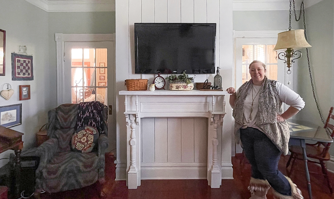 How to refinish an antique fireplace mantle