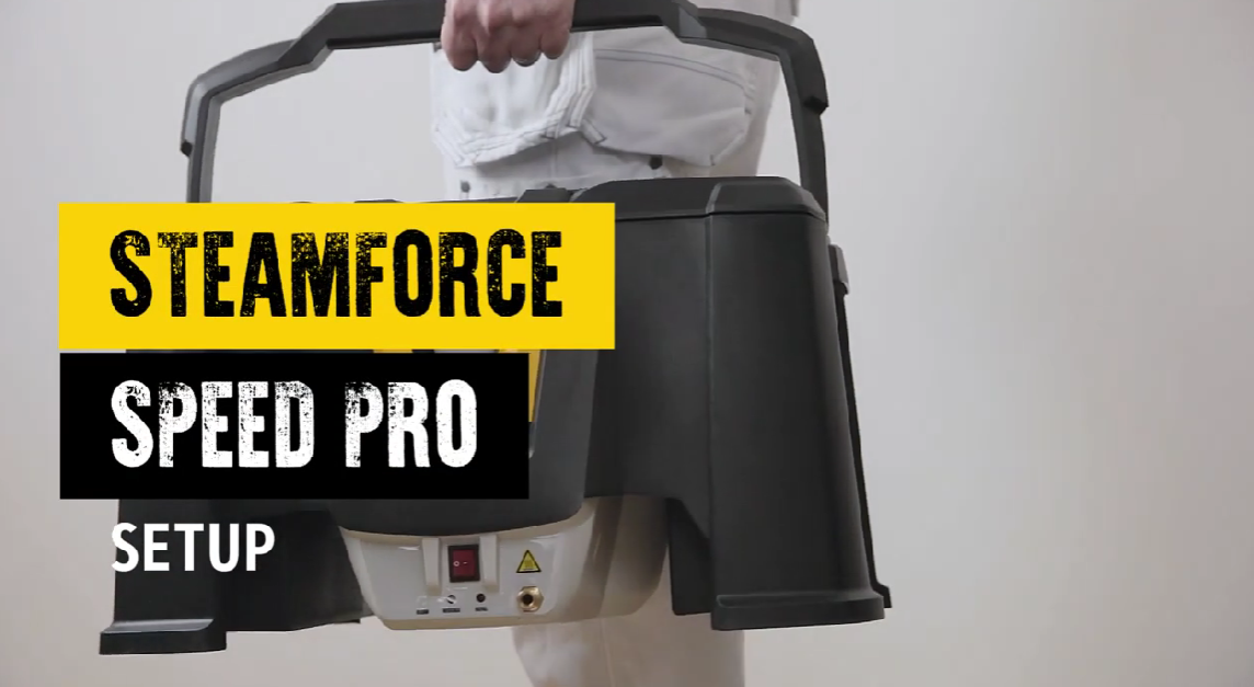 How to setup the SteamForce Speed Pro Wallpaper Steamer