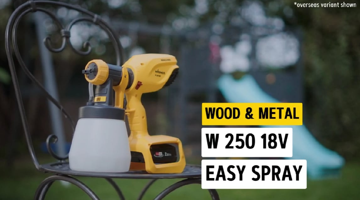 Wood & Metal W 250 18V Easy Spray | Cordless Handheld Sprayer