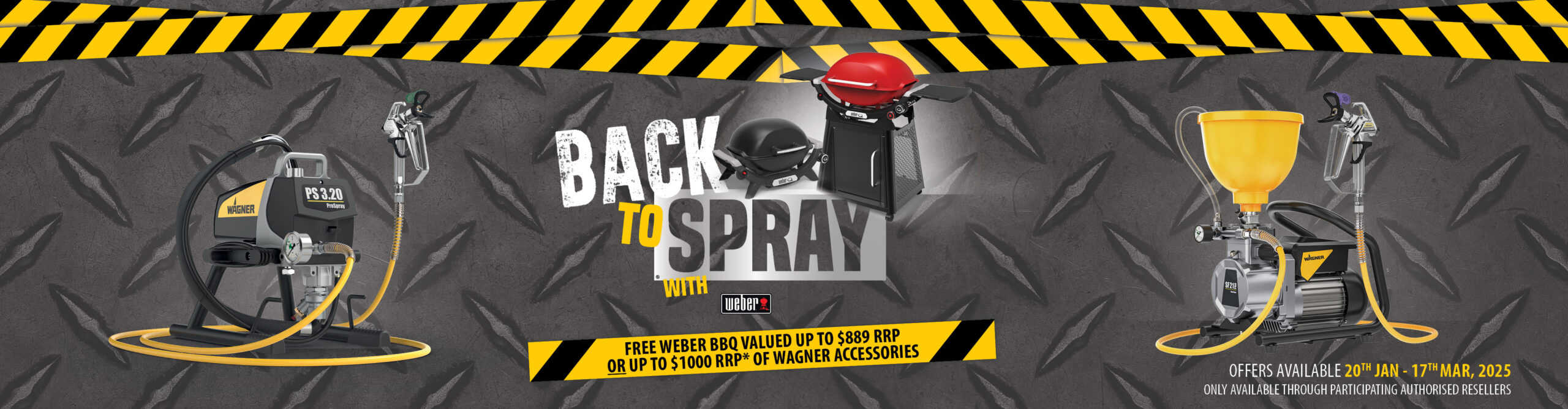 Back to Spray with Weber 2025 Banner
