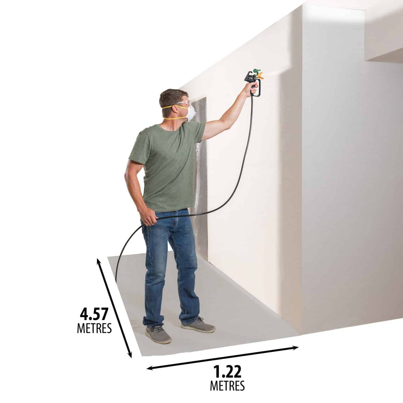 Dual Layer Drop Sheet 1.22m x 4.57m - Image 2
