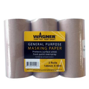 144mm x 50m Masking Paper 3pk