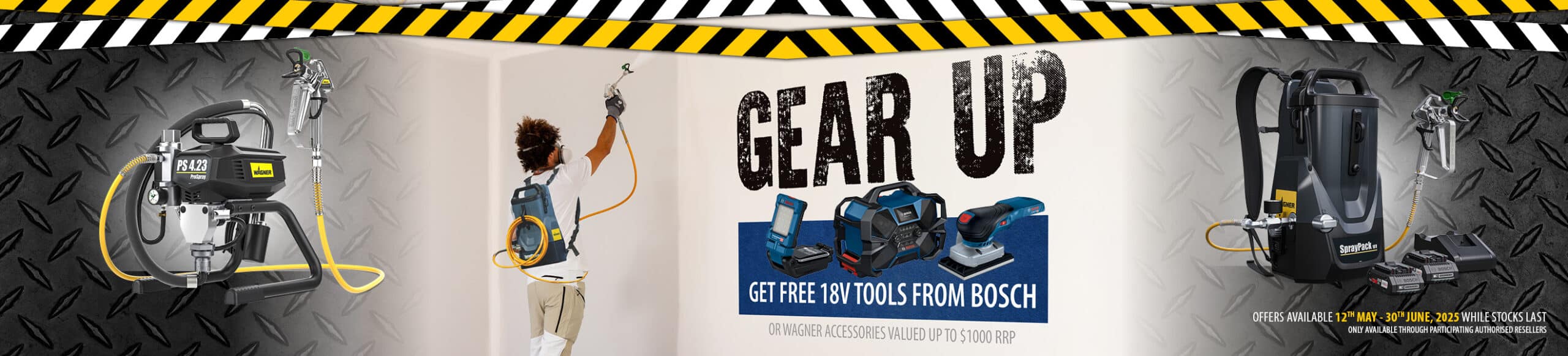 Gear Up FREE 18V Tools from Bosch 2025 Landing Page Desktop Banner