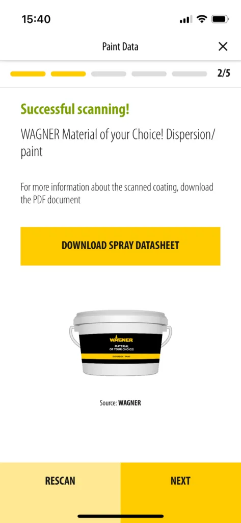 SprayManagerApp successful scann