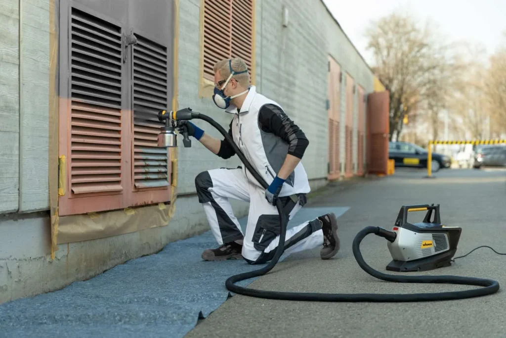2422986 FC5500 StandardSpray action shot metal door enamel