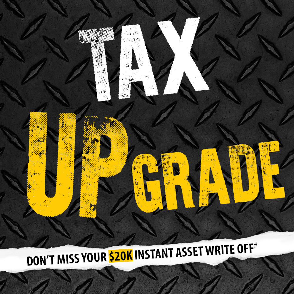 Tax Upgrade banner with $20K instant asset write-off