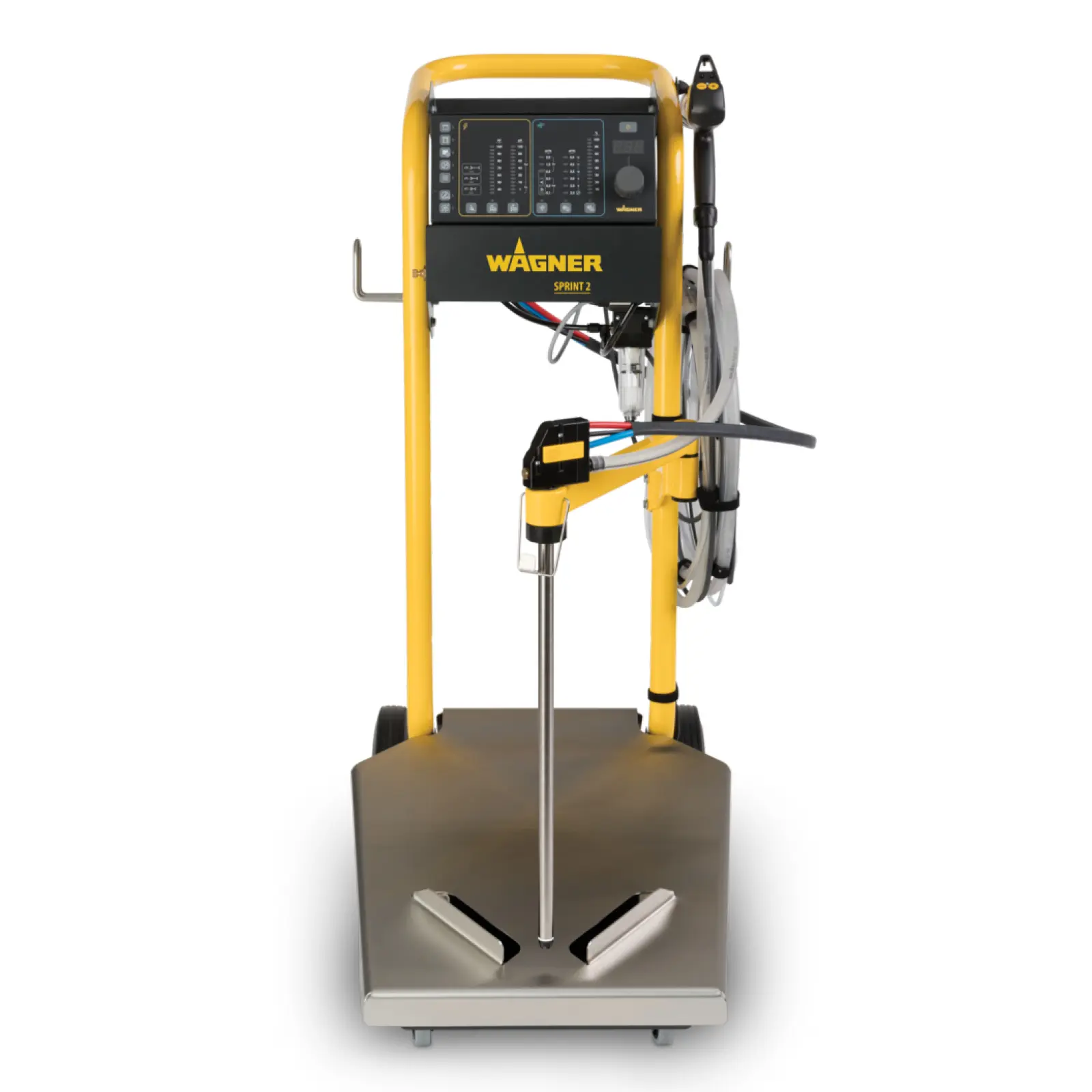 Wagner Sprint 2 powder coating system with yellow frame.